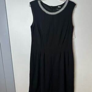 Nwt black mini dress connected apparel women’s size 10